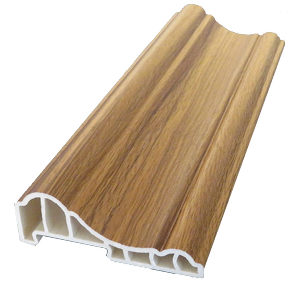 WPC Polyurethane Mouldings MDF Molding Wood Grain Effect Ceiling Panel PVC with Moulding